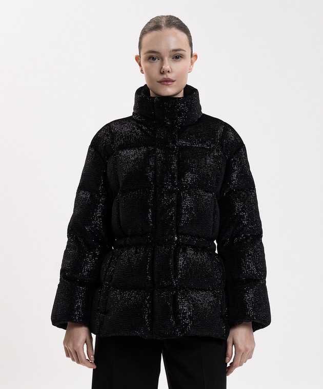 Moncler Чорний пуховик Mouettes L20931A0024389BKE зображення 3