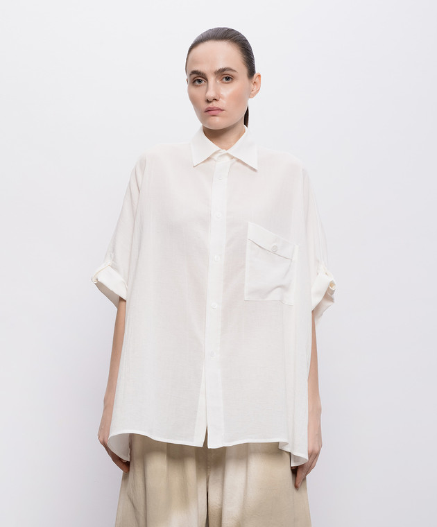 Y`S Yamamoto Біла сорочка з відворотами YKB16021 зображення 3