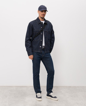 Stone Island Синяя куртка джинсовая с патчем логотипа L1S144100006S00J7