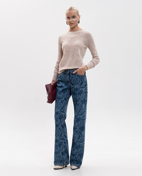 Etro Бежевый свитер из шерсти WRKE0177AQ12O