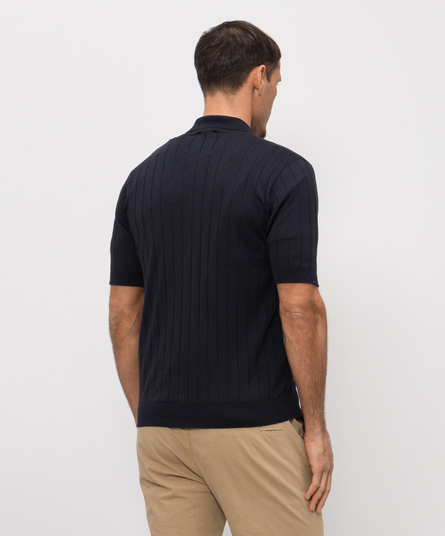 Peserico Синя сорочка з шовком R59465F1809317 зображення 4