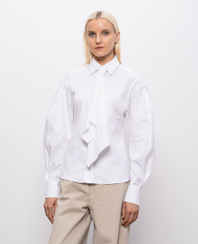 Brunello Cucinelli Біла сорочка з ланцюжком моніль MP091M3A46