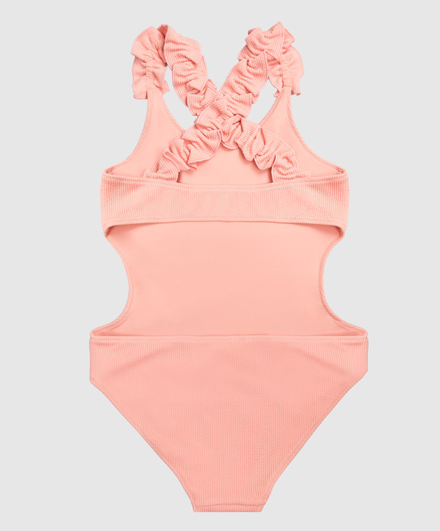 Dolce&Gabbana Детский розовый купальник с рюшами L5J871ON0CA26 изображение 2