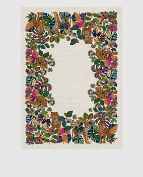 TESSITURA TOSCANA TELERIE Беежва скатерть LEOLEAF NT250072080037