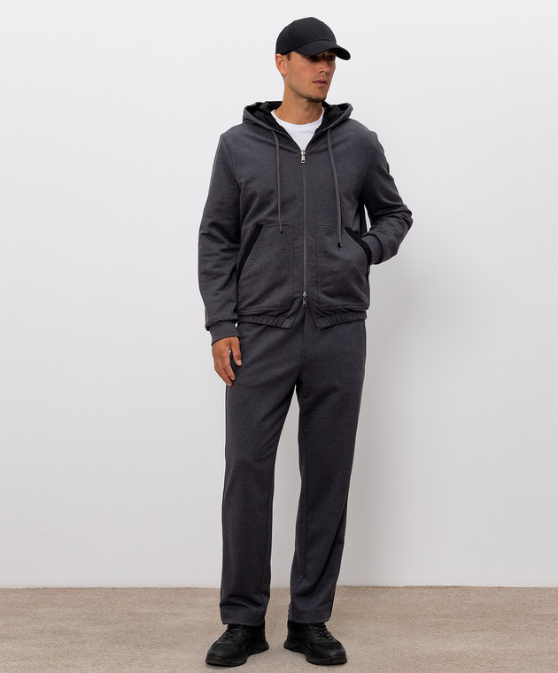 Moncler Двостороння спортивна куртка з нашивкою логотипа L20918G0001689B2V зображення 2
