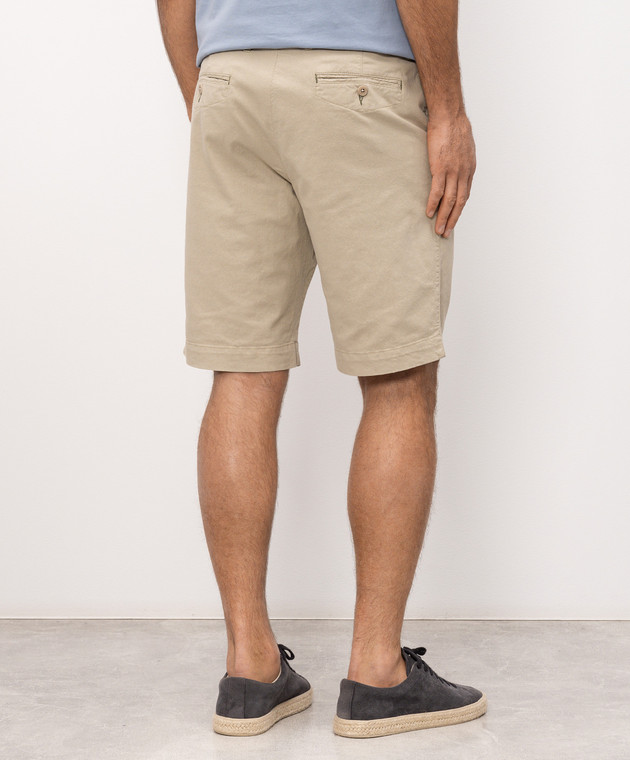 Florentino Бежевые шорты с льном 126501613724 изображение 4