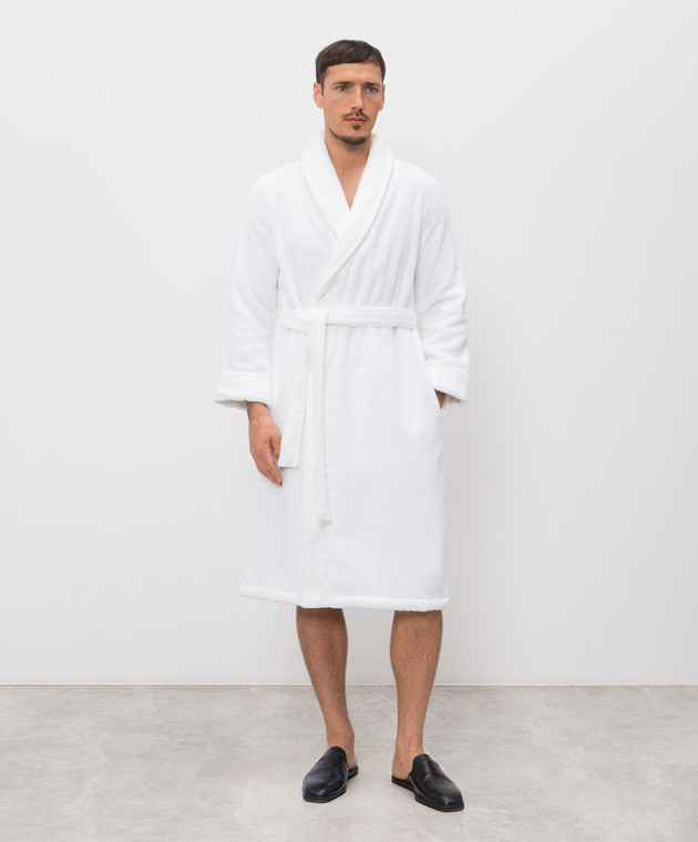Hamam Белый махровый халат PERA PERABATHROBE изображение 3
