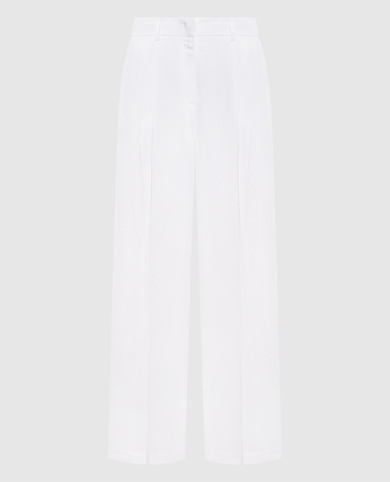 Белые брюки из льна RUMY