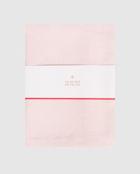 Le Jacquard Fraincais Рожева скатертина Tivoli з льону 22495
