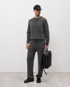 Sporty & Rich Серые брюки SRC из кашемира и шерсти PA05962302GY04