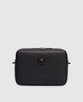 Stefano Ricci Черная кожаная сумка с логотипом логотип ND263GTUMR