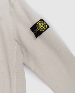 Stone Island Дитячий світшот кольору хакі з логотипом L1S166100005S004068