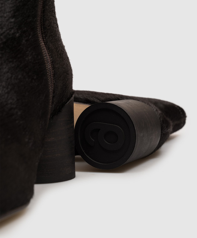 Maison Margiela MM6 Черные кожаные анатомические ботильоны S66WU0145P7868 изображение 5