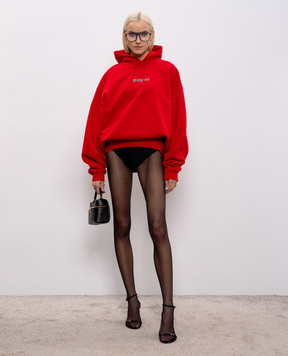 Vetements Червоне худі з принтом ME76HD216R