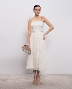 Peserico Білий топ з вишивкою A0813003701