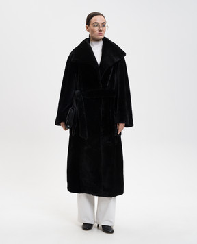 Agnona Чорна дублянка з овчини PL1002YU8094