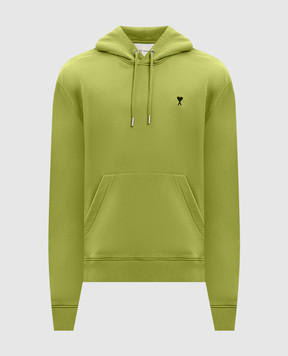 Ami Paris Зеленые худи с вышивкой эмблемы HSW764730