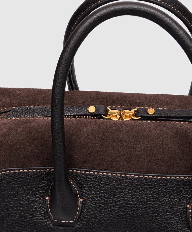 Gianni Chiarini Кожаная сумка-боулер Gemma BS12241COMMGRNCM изображение 4