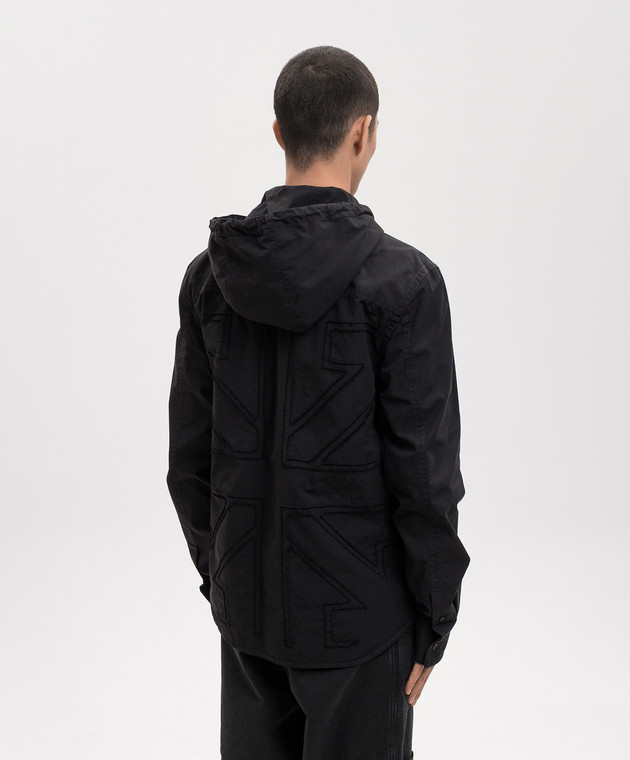Off-White Чорна сорочка 44XGE04US26F001 зображення 4