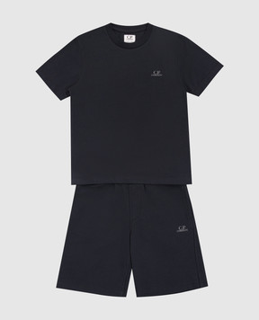 C.P. Company Дитячий синій костюм з принтом логотипа CMG005LAA171014