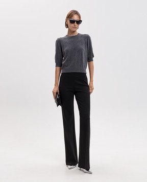Twinset Серый топ с кашемиром 262TP3020