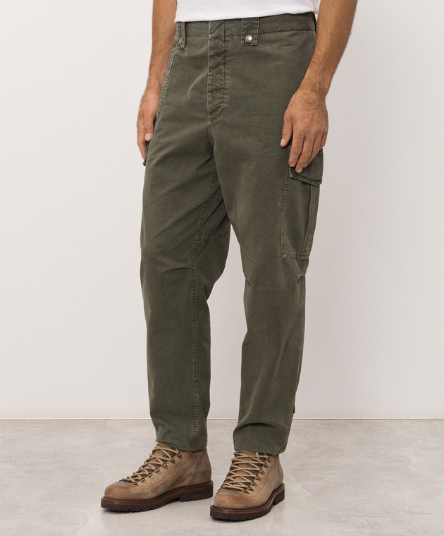 Brunello Cucinelli Зелені штани карго M225NF3020 зображення 3