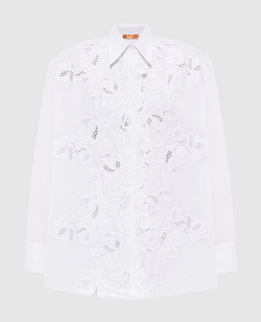 Ermanno Scervino Life Біла сорочка з вишивкою D484K301QDV