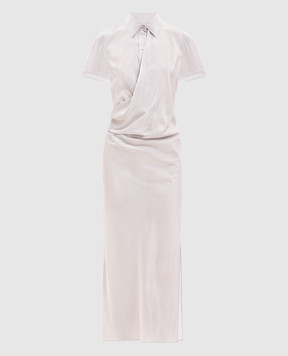 Alexander McQueen Сукня із шовку в смужку 868050QBADY
