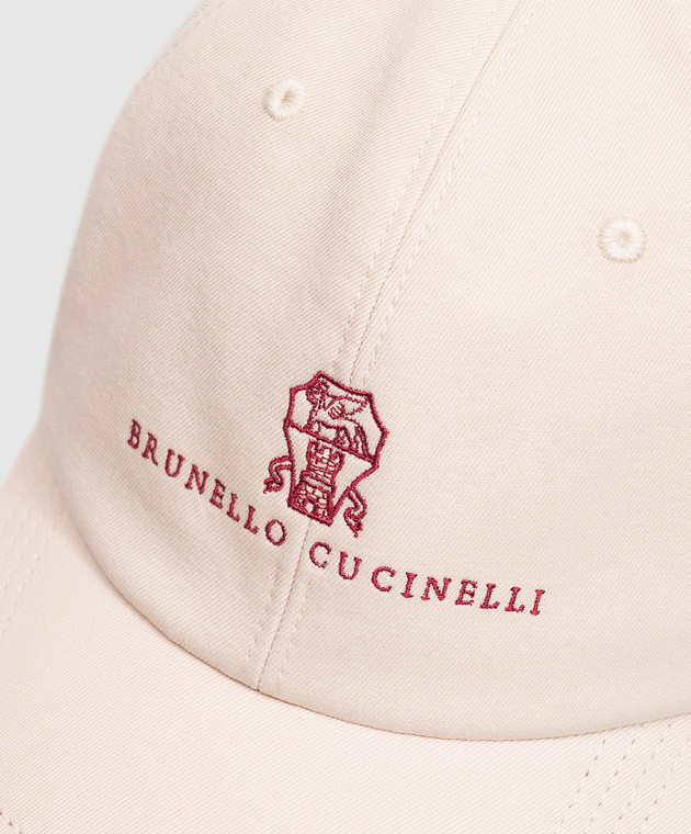 Brunello Cucinelli Кучка бежевого цвета с вышивкой M252D9850 изображение 4