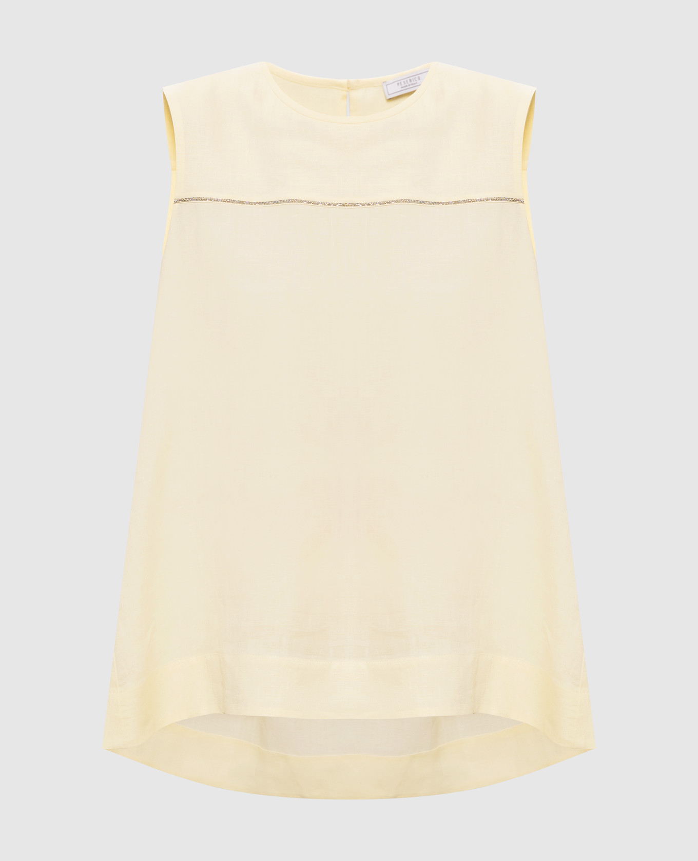 Жовтий топ з льону