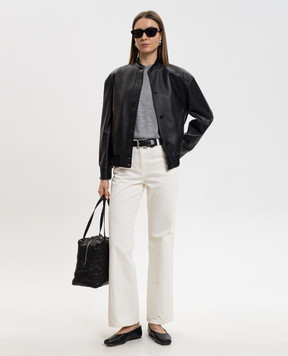 The Row Сіра футболка Serata з кашеміру 10491K703