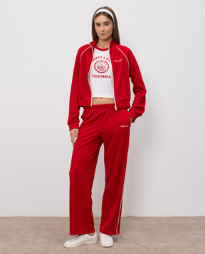 Sporty & Rich Червона спортивна куртка з вишивкою логотипа JA066710326RE33