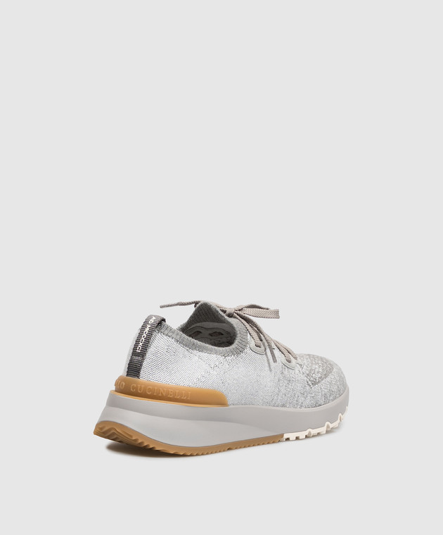 Brunello Cucinelli Сірі кросівки MZUKISO250 зображення 3