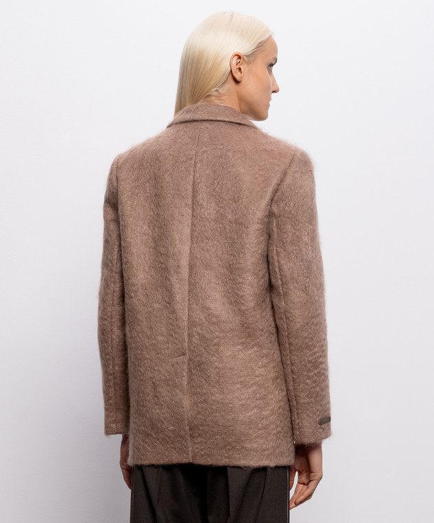 Peserico Коричневый жакет с шерстью A0123800444 изображение 4