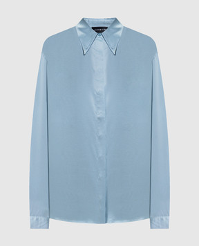 Jacob Lee Синя блуза із шовку WSS0085SS26AB