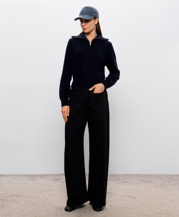 Maison Margiela MM6 Чорні джинси з патчем логотипа S62LB0226M30064 зображення 2