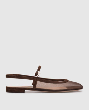 Gianvito Rossi Коричневі слінгбеки G9558305RIC