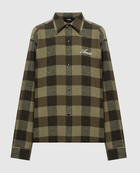 AMIRI Зеленая рубашка в клетку AM426SH063
