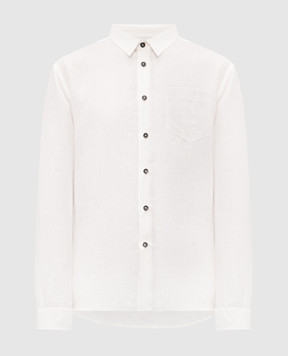 Cashmere&Whiskey Белая рубашка из льна 0331900638