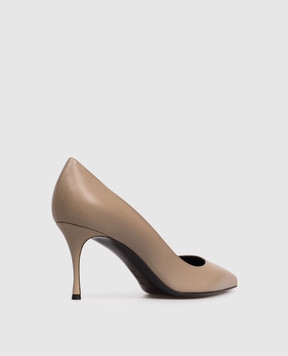 Sergio Rossi Коричневі шкіряні туфлі Godiva A43841MCPT04