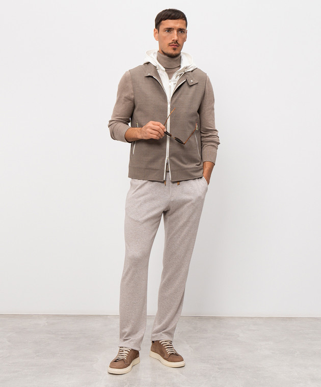 Pini Parma Коричневый жилет из шерсти VESTHOODTAU изображение 2