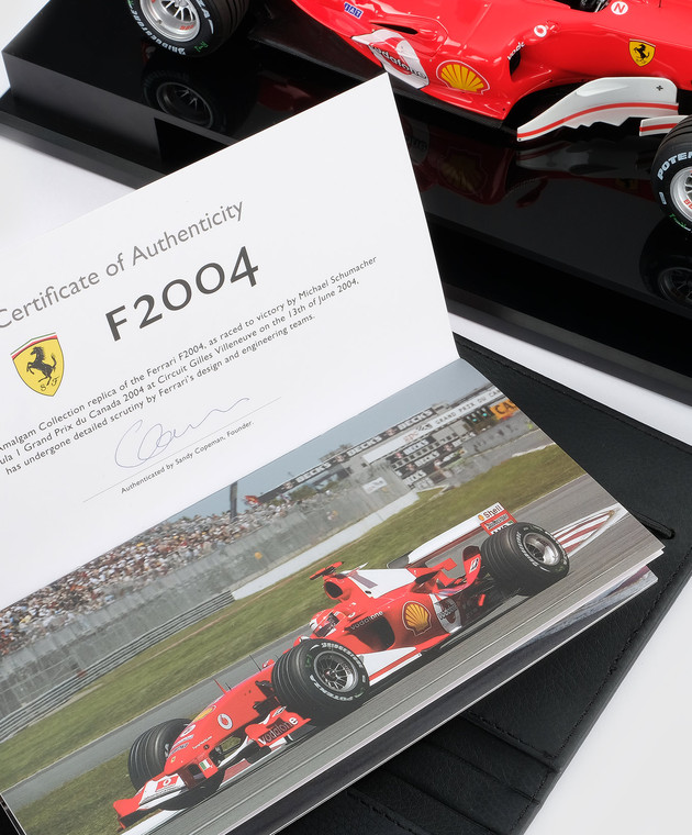 Amalgam Червоний сувенір у формі автомобіля Ferrari F2004 M6050 зображення 4