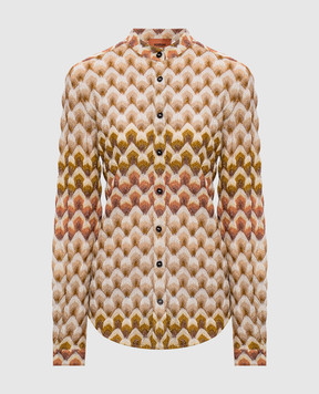 Missoni Бежевая блуза с люрексом DS26WJ03BR015L