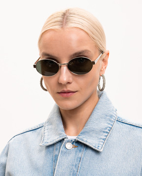 Saint Laurent Серебристые очки 692 779851Y9902