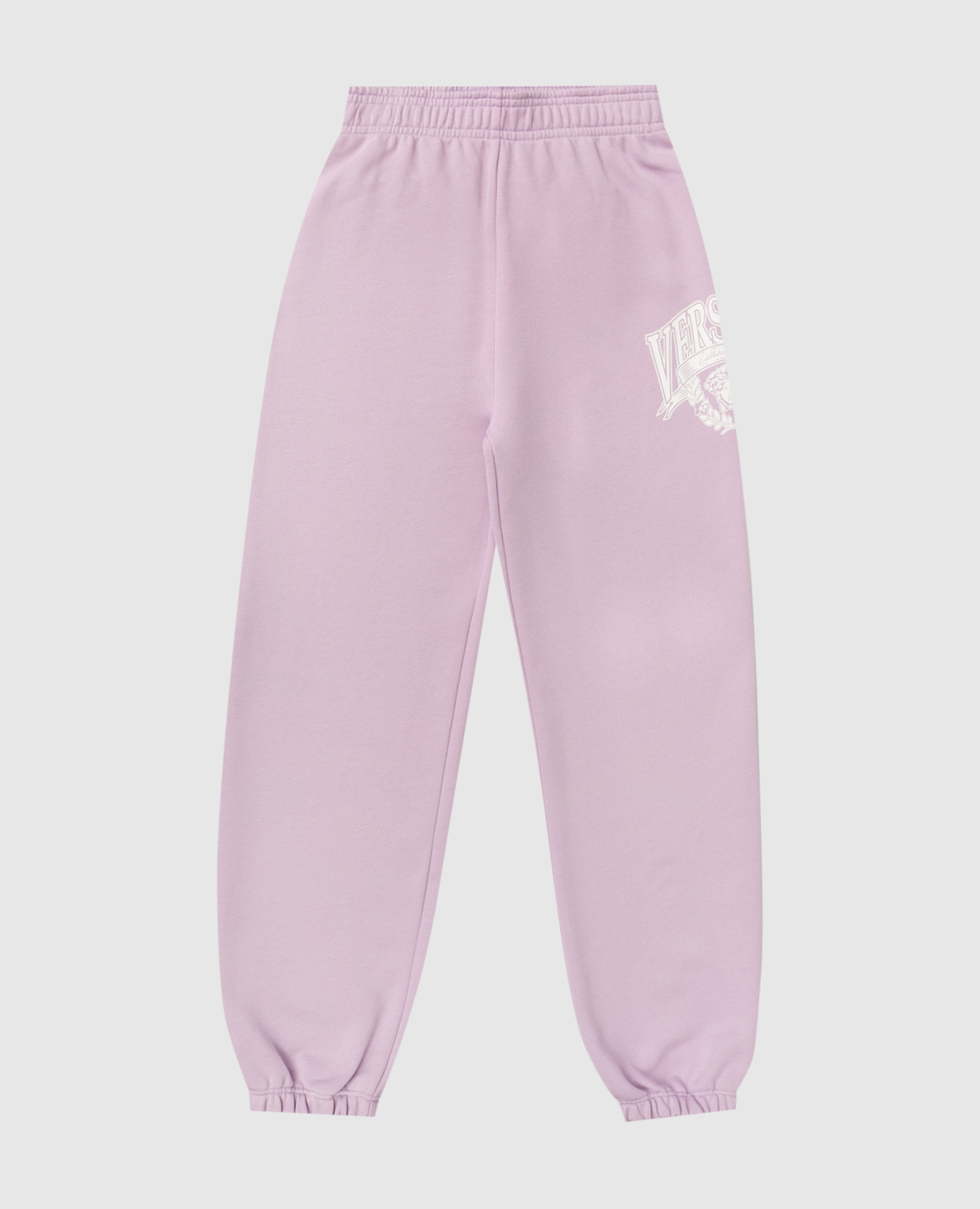 

Детские фиолетовые джоггеры с принтом логотипа, Фиолетовый, Брюки джоггеры