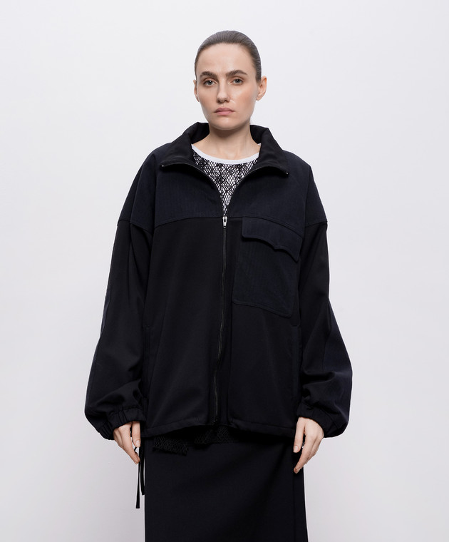 Y`S Yamamoto Чорна куртка з вовни YKY41130 зображення 3