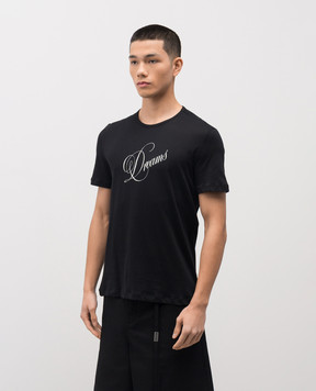 Ann Demeulemeester Чорна футболка Baptist B0013904FA206