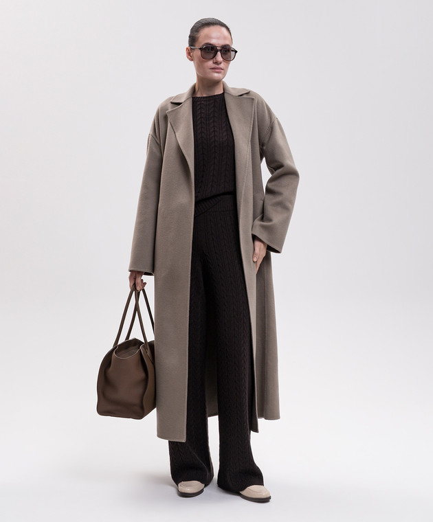 Agnona Коричневий светр з кашеміру K1101286K080Q зображення 2