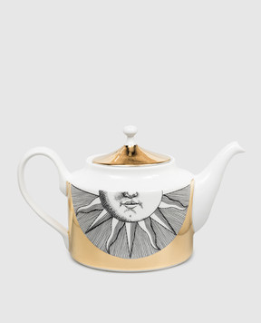 Fornasetti Білий порцеляновий чайник Soli P22Z288