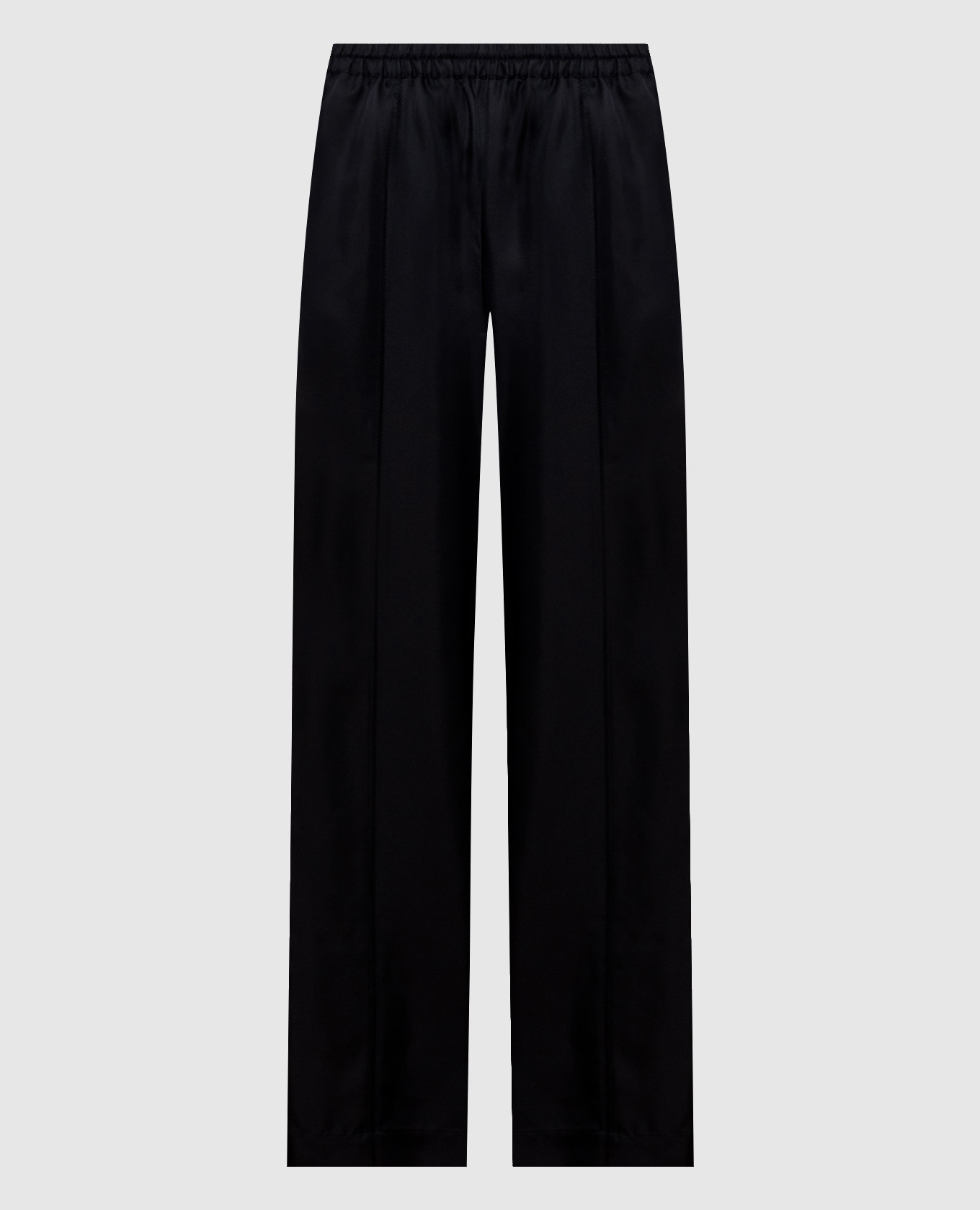 Черные брюки из шелка LARS